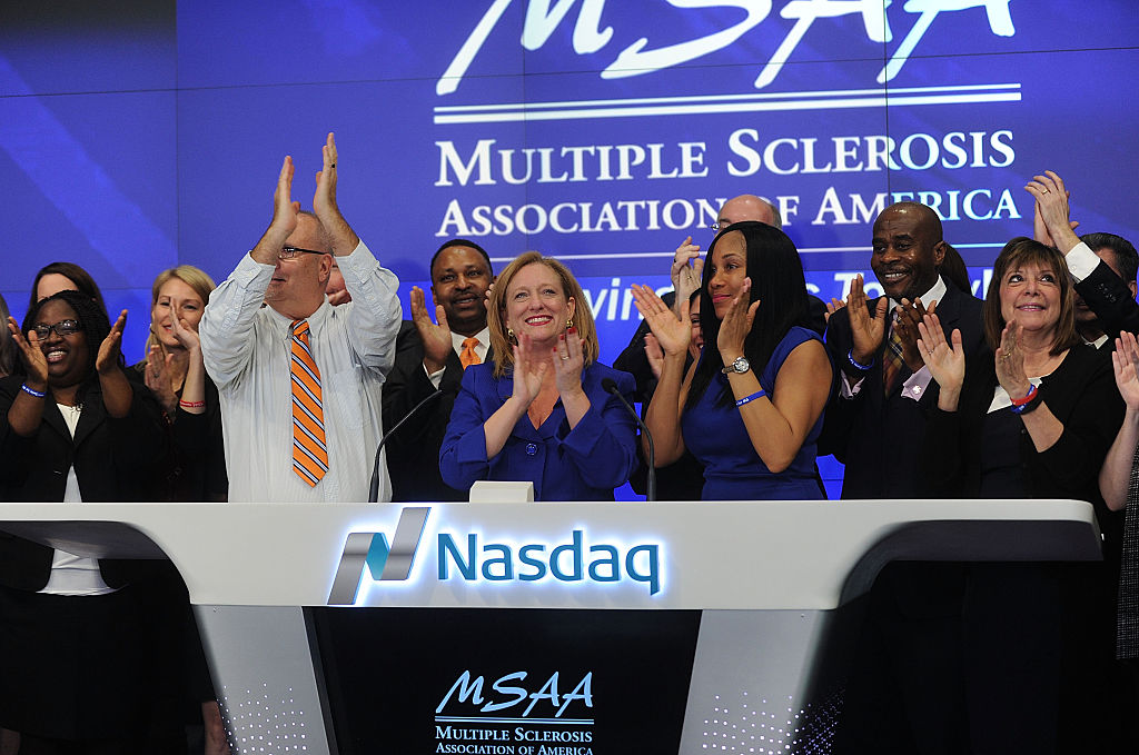 The Multiple Sclerosis Association Of America Rings The Nasdaq Stock Market Opening Bell