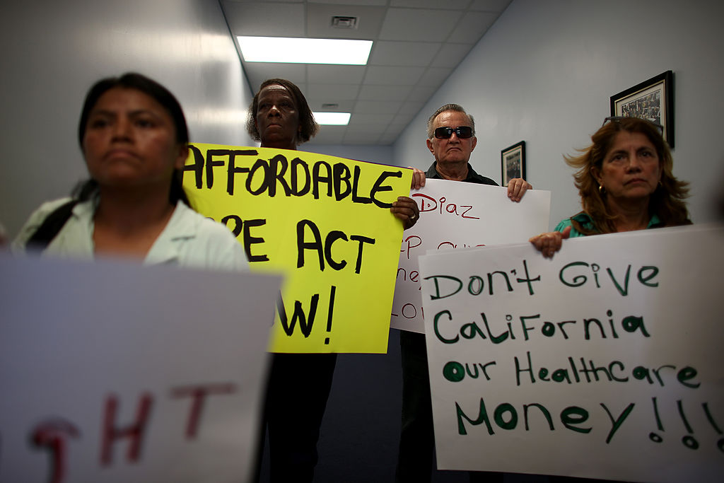 Activists Demonstrate In Support Of Medicaid Expansion And The Affordable Healthcare Act