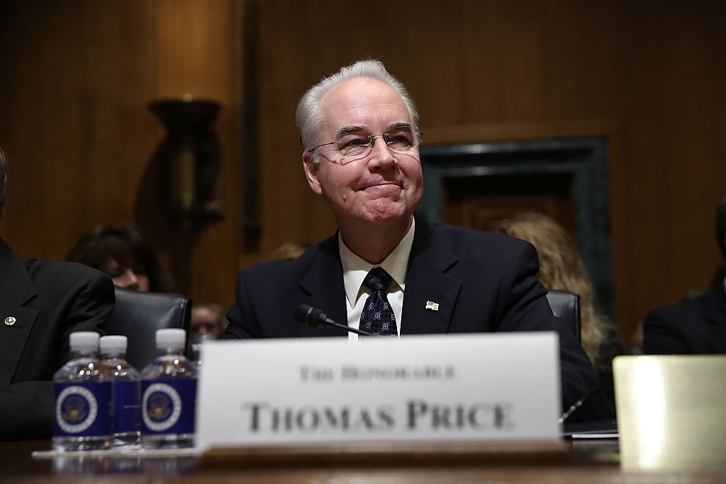 Senate Holds Confirmation Hearing For Tom Price To Become Health And Human Services Secretary