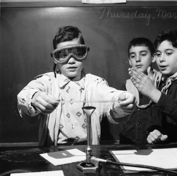 File photo of children doing a science experiment