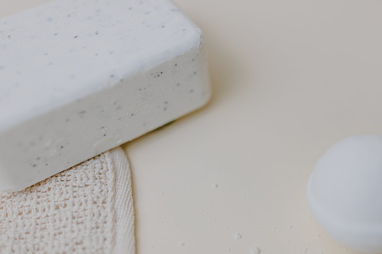 white antifungal soap