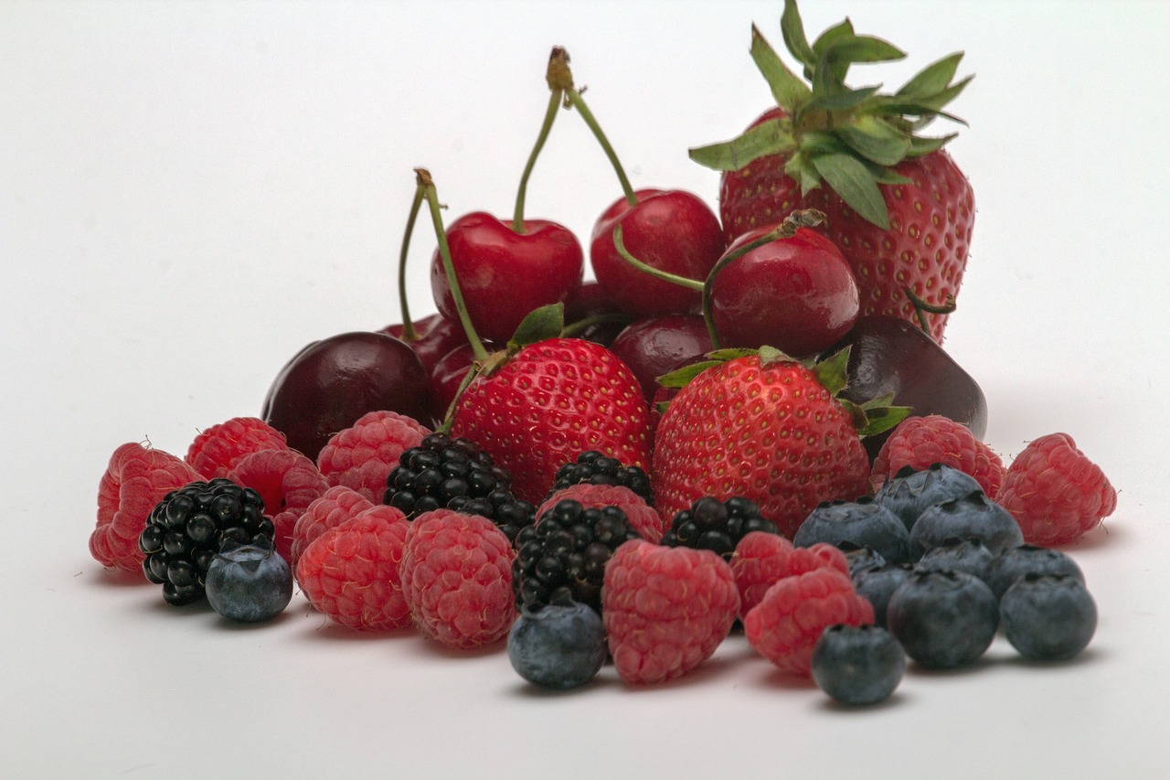 berries and cherries