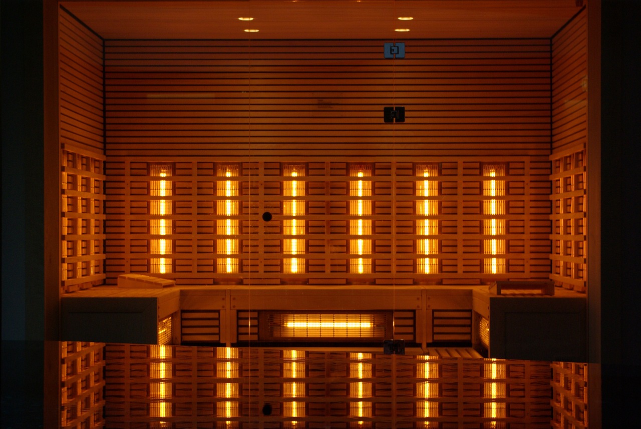 infrared light in sauna