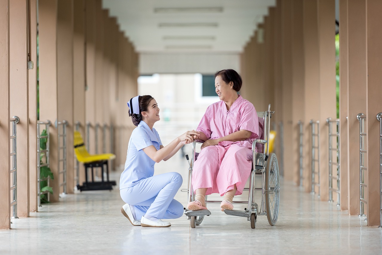 Parkinson&#039;s patient and caregiver